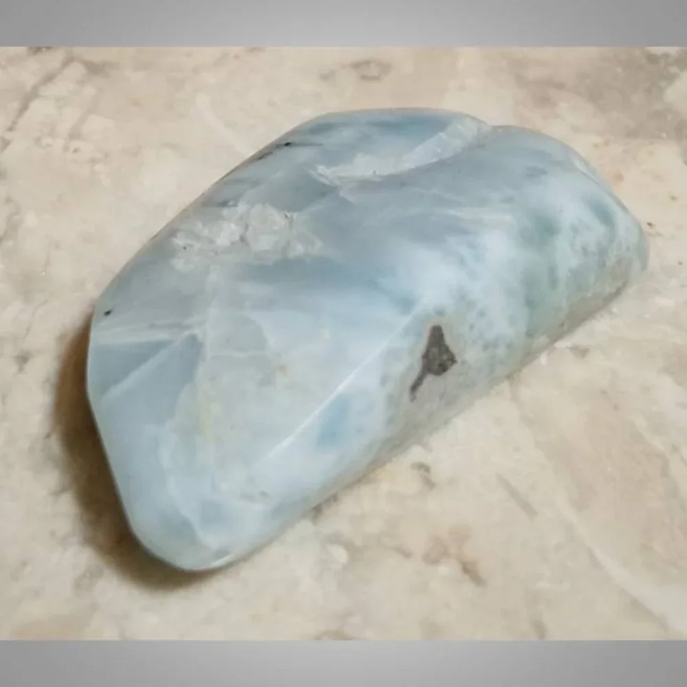 LARIMAR tumbled stone rock crystal    CHAKRA : inner peace : harmony : 02
